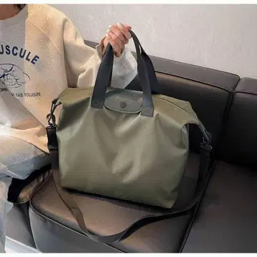 올리브 그린 보스턴 백 대용량