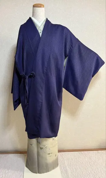 기모노 코트 도중착 세탁 가능 토레 실룩 100cm 길이