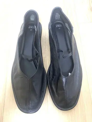 미사용품! ZARA 펌프스 41 사이즈 블랙 밴딩 포함
