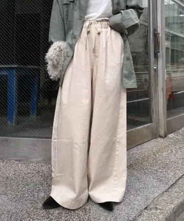 차오패닉 티피 스타일업 부드러운 와이드 이지 팬츠