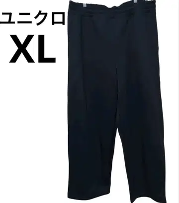 유니클로 블랙 XL 맨투맨 와이드 팬츠 이지 팬츠 남성용