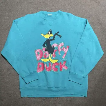 루니툰 DAFFY DUCK 맨투맨 90년대 미국제