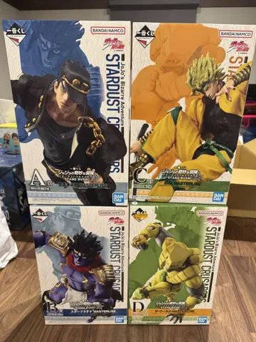 제일복권 죠죠 STAND RUSH! ABCD상 피규어 4종 세트