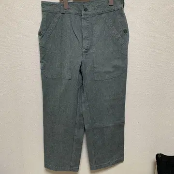 실물 USED 스위스군 1980년대 후기형 빈티지 데님 워크 팬츠