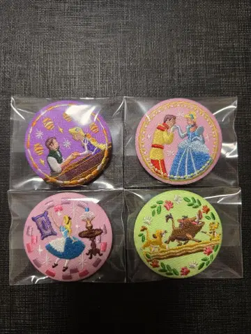 디즈니 자수 캔뱃지 라푼젤