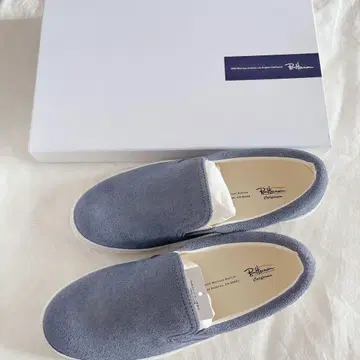 미사용 새상품 론 헤르만 스웨이드 슬립온 23cm