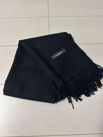 캐시미어 머플러 블랙