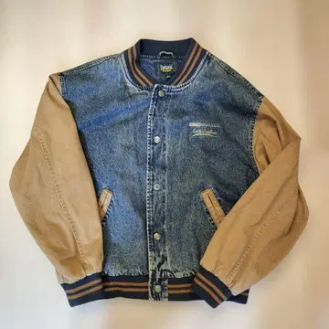 90s Dunbrooke 던브룩 바시티 자켓 데님