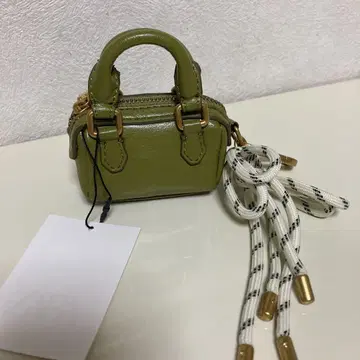 ZARA 미니 시티 백참 택 포함 새상품 그린