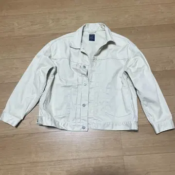 백 넘버 화이트 데님 자켓 M