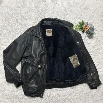 HARLEY DAVIDSON 가죽 자켓 블루종 42 가죽