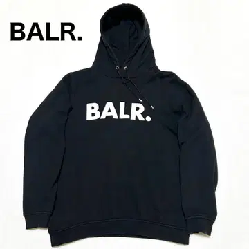 BALR. 보라 후드티 후디 블랙 M 프린트 빅