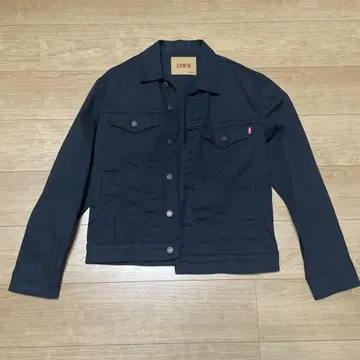 EDWIN 블랙 데님 자켓 LARGE