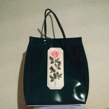 RURU MARY'S BEAMS 콜라보 장미 프린트 토트백