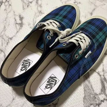 VANS 청록색 체크 스니커즈