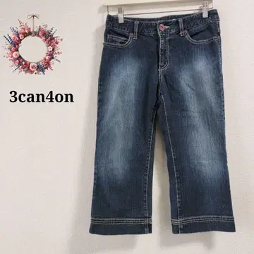 산칸시온 크롭 데님 팬츠 청바지 Y2K 숏 2
