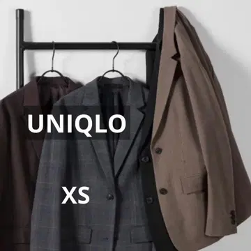 유니클로 테일러드 자켓 브라운 체크 XS 460904