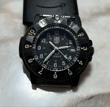 LUMINOX F-117 Nighthawk 3400 블랙 작동 불가 정크