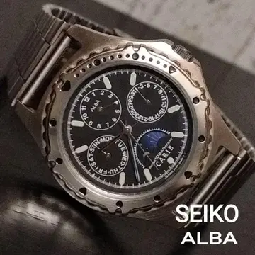 [ 레어품 ] SEIKO 세이코 알바 카리브 V33F-6B20 선&문