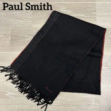 폴 스미스 머플러 리버서블 블랙 x 레드