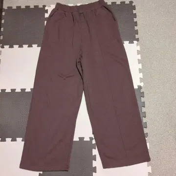 ZARA 스웨트 팬츠 와인 레드 와이드