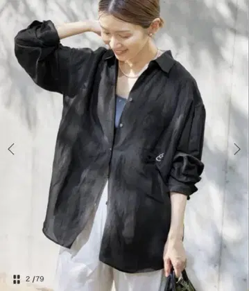 IENA 라미셀 롱셔츠 38사이즈