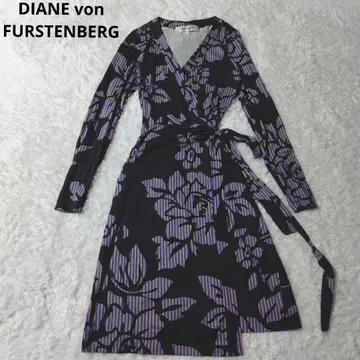 다이앤 본 퍼스텐버그 랩 원피스 올 패턴 실크 100%