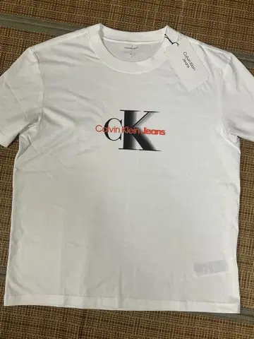 Calvin Klein Jeans 화이트 T셔츠 M