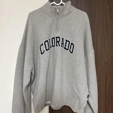 GRAB COLORADO 하프 지퍼 트레이닝복 그레이