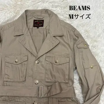 BEAMS HEART 사파리 자켓 부시 자켓 벨트 포함