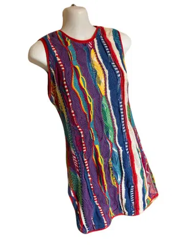 [레어] COOGI 쿠지 3D 입체편직 코튼 니트 튜닉