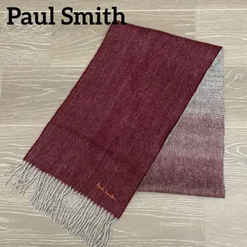 Paul Smith 머플러 리버서블 와인 레드 x 그레이 영국제