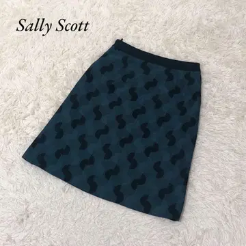 새상품급 Sally Scott 샐리 스콧 미디 스커트 올 패턴 M 타이트