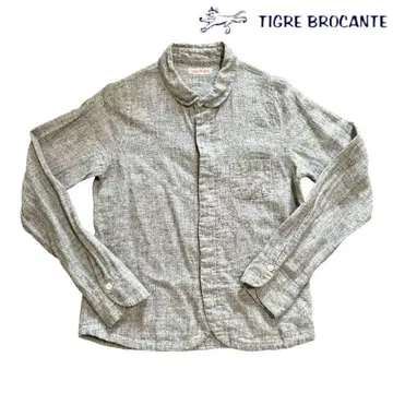 TIGRE BROCANTE 티그르 브로칸테 린넨 긴팔 셔츠 포켓 부착