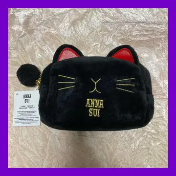 택 포함 새상품 ANNA SUI 검은 고양이 파우치