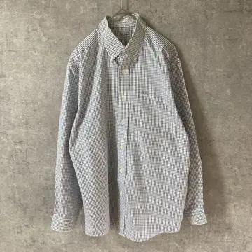 L.L.BEAN 그래픽 체크 셔츠 긴팔 루즈핏 M 사이즈 15-32