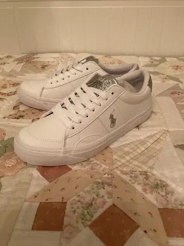 Polo 화이트 스니커즈 글리터