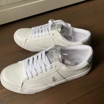 Polo 화이트 스니커즈 글리터