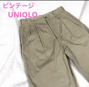 UNIQLO 유니클로 레트로 구제 의류 남성용 치노 팬츠 빈티지