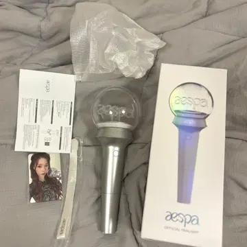 aespa 공식 응원봉 윈터 포토 카드 포함 ver1