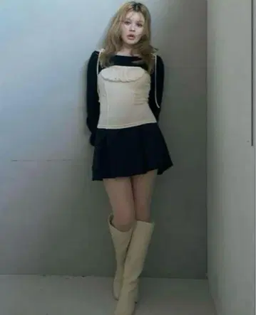andmary Nina flare mini skirt black M