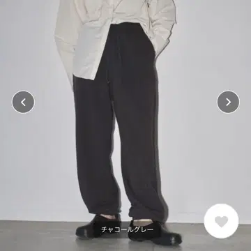 basic sweat pants 차콜 그레이