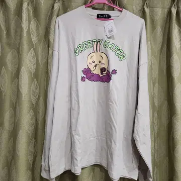 치이카와 (먼작귀) 먹보 토끼 롱T 티셔츠