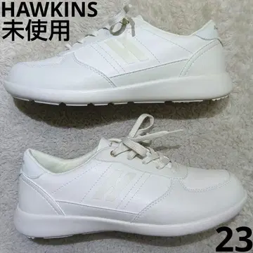 미사용 새상품 23 Hawkins Sports 스니커즈 화이트 가죽
