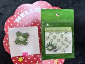 모키티 시크릿 핀 배지 시아와세모 키티