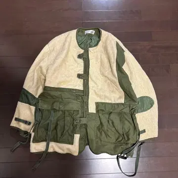 Remake by Yi 밀리터리 자켓 베이지 올리브