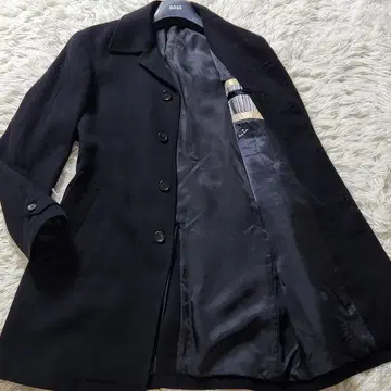 구하기 어려움 폴스미스 스텐카라 코트 캐시미어 100% 촉감 블랙