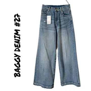 새상품 Spick and Span 5 1/2 BAGGY DENIM #27
