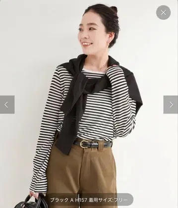 B.C STOCK 시어 크루넥 롱 티셔츠