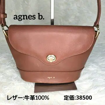 에네스베 agnes b 숄더백 가죽 소가죽